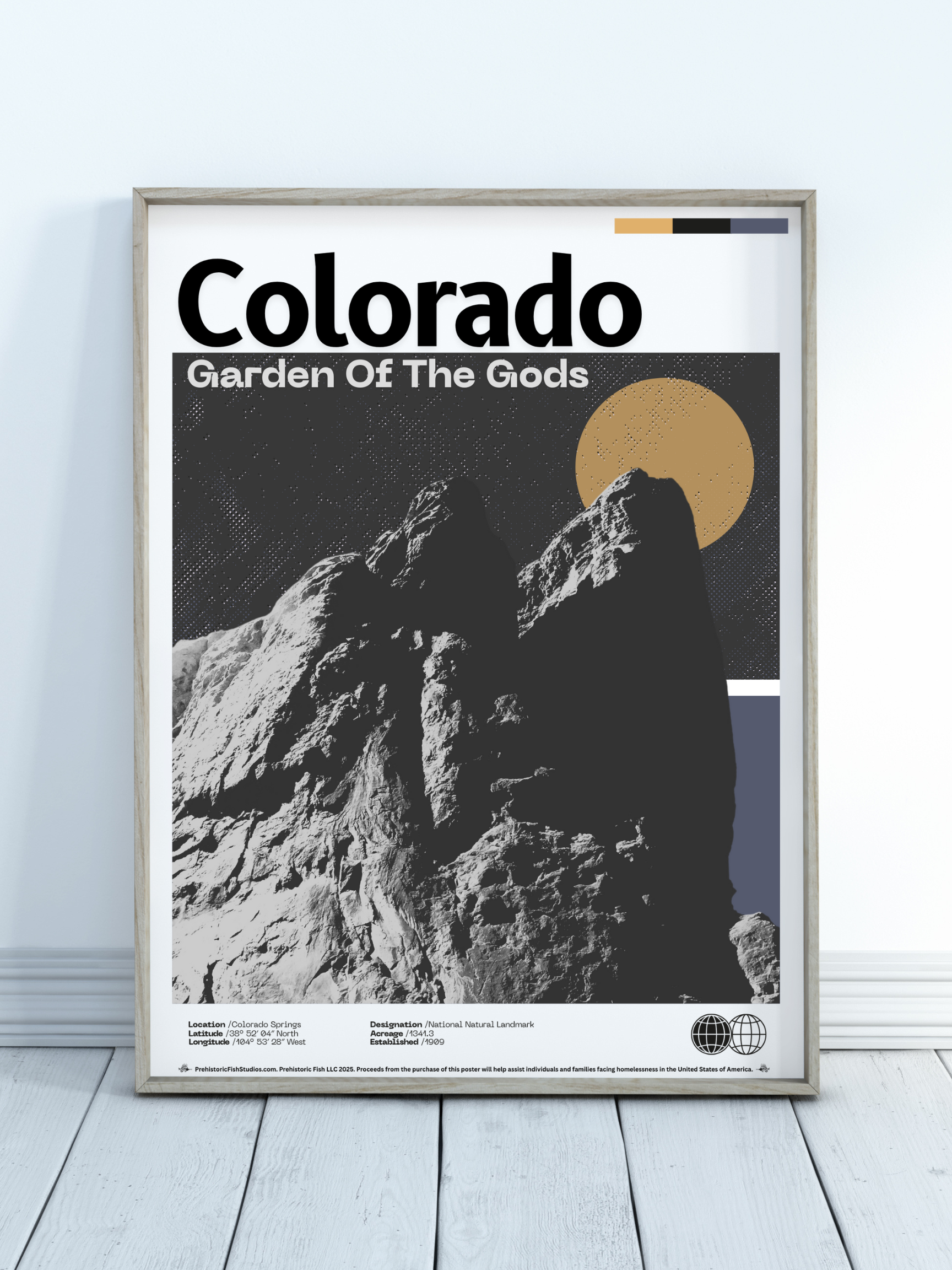 Garden Of The Gods - 18x24 Modern Wall Art Rolled Poster