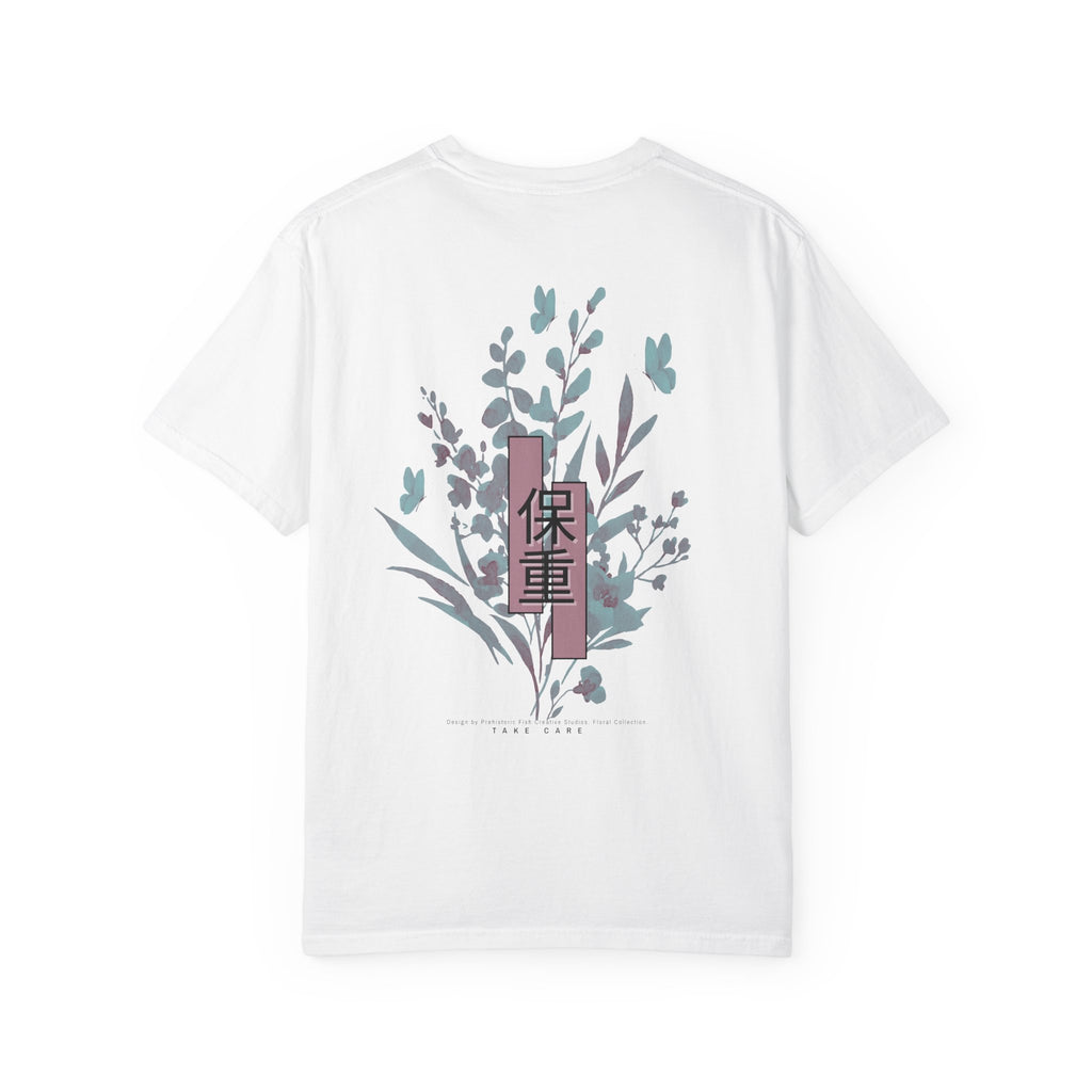 Power Purpose Peace Comfort Colors T-Shirt - Take Care Floral Collection