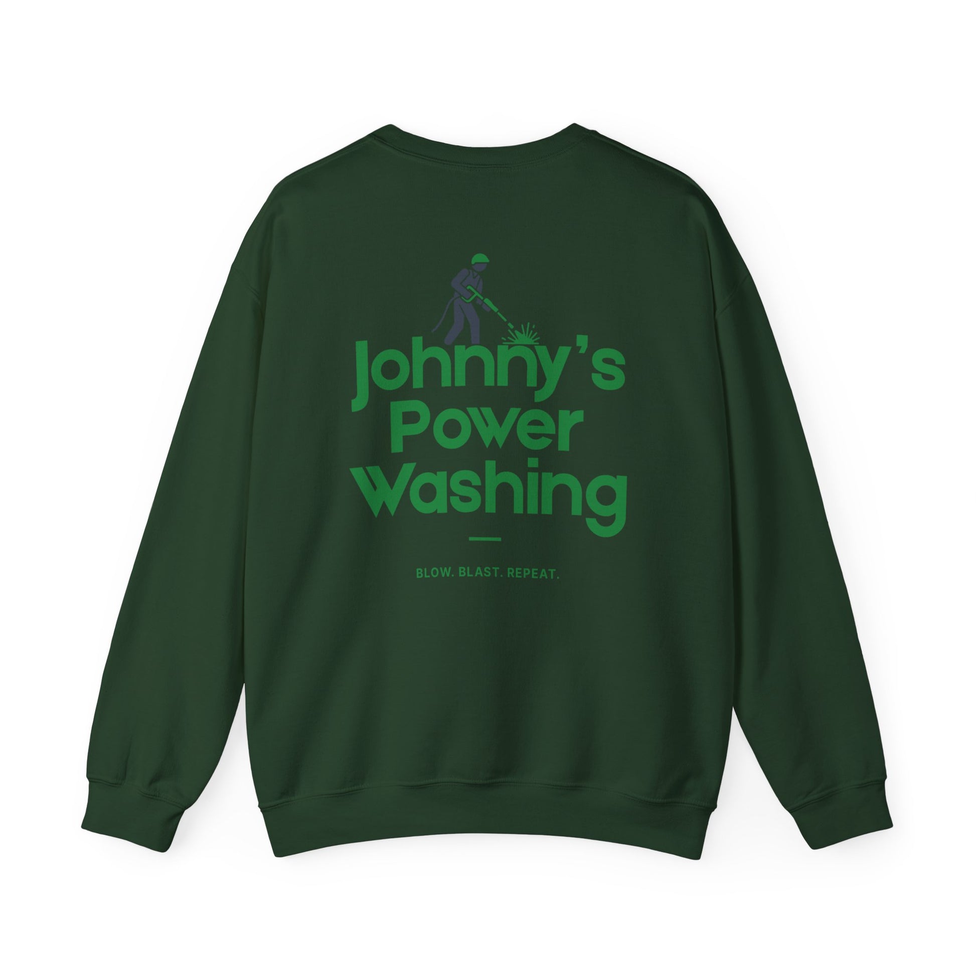 Johnny’s Power Washing Funny Staff Pull Over Sweatshirt