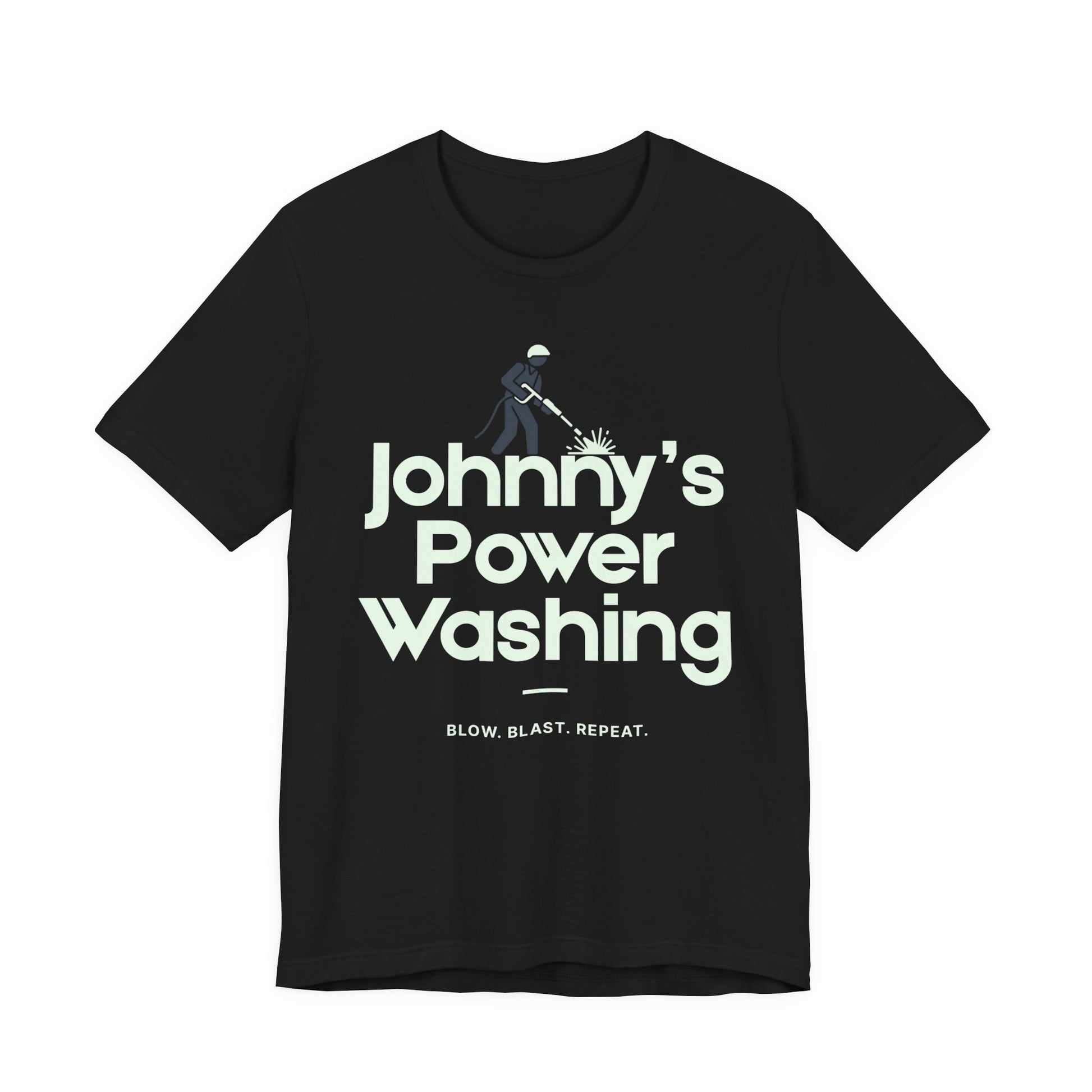 Johnny's Power Washing Funny Staff T Shirt