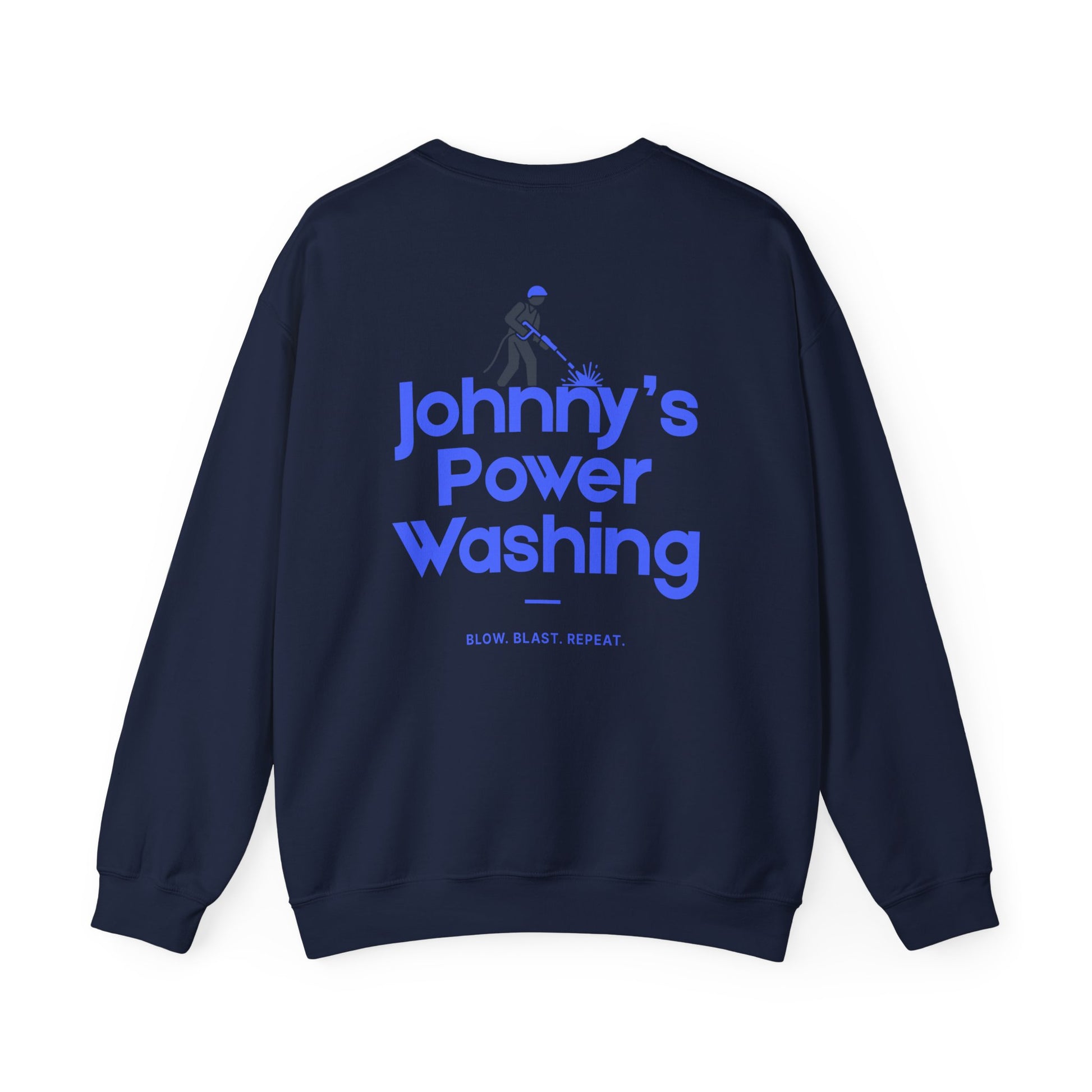 Johnny’s Power Washing Funny Staff Pull Over Sweatshirt