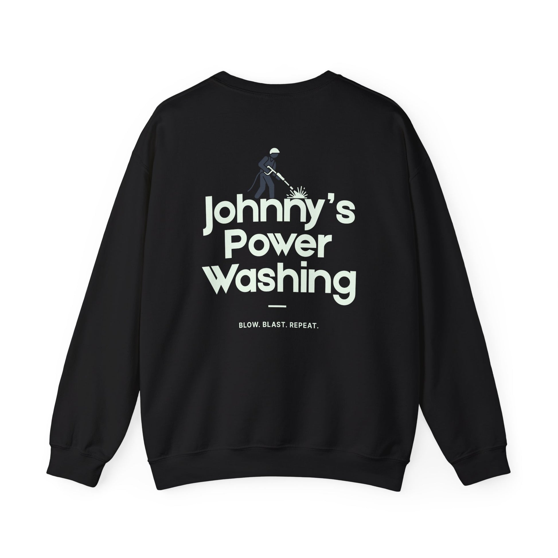 Johnny’s Power Washing Funny Staff Pull Over Sweatshirt