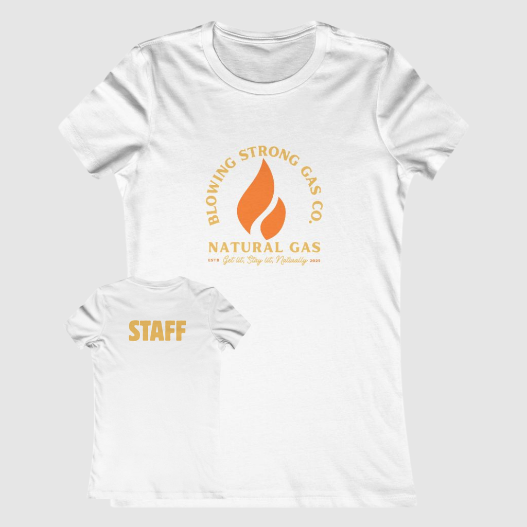 Blowing Strong Gas Company Funny Staff T Shirt