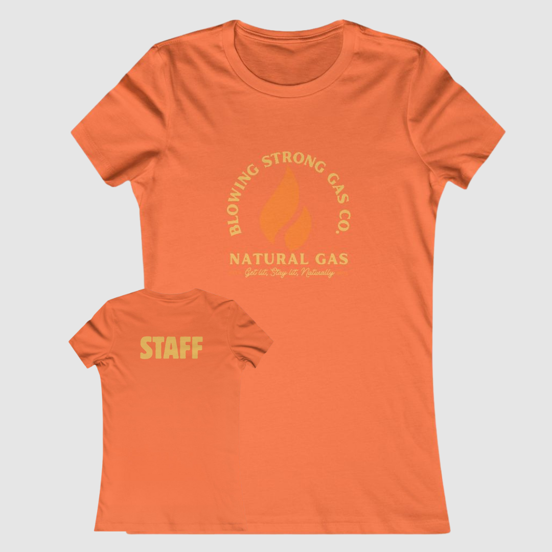 Blowing Strong Gas Company Funny Staff T Shirt