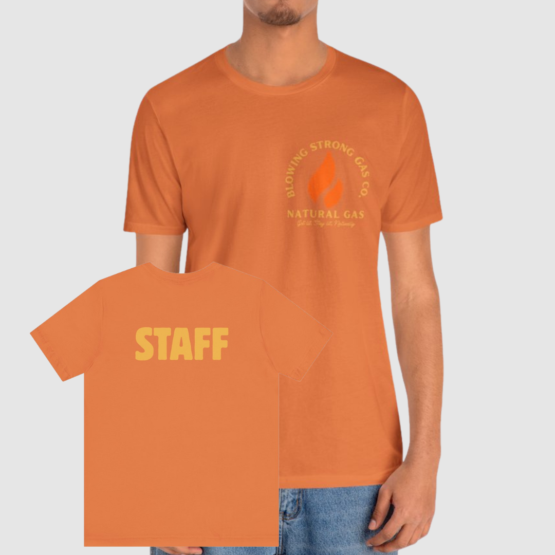 Blowing Strong Gas Company Funny Staff T Shirt