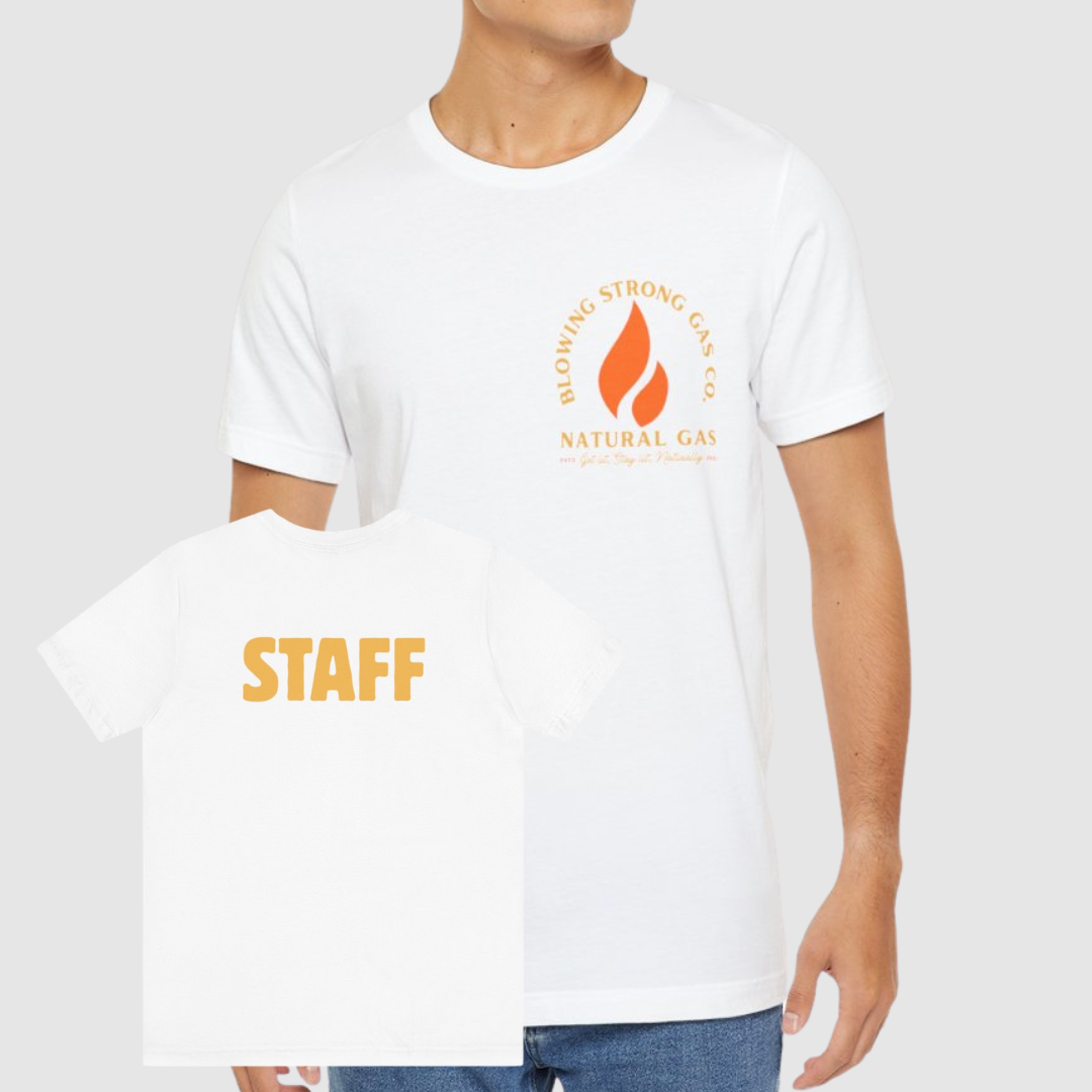 Blowing Strong Gas Company Funny Staff T Shirt