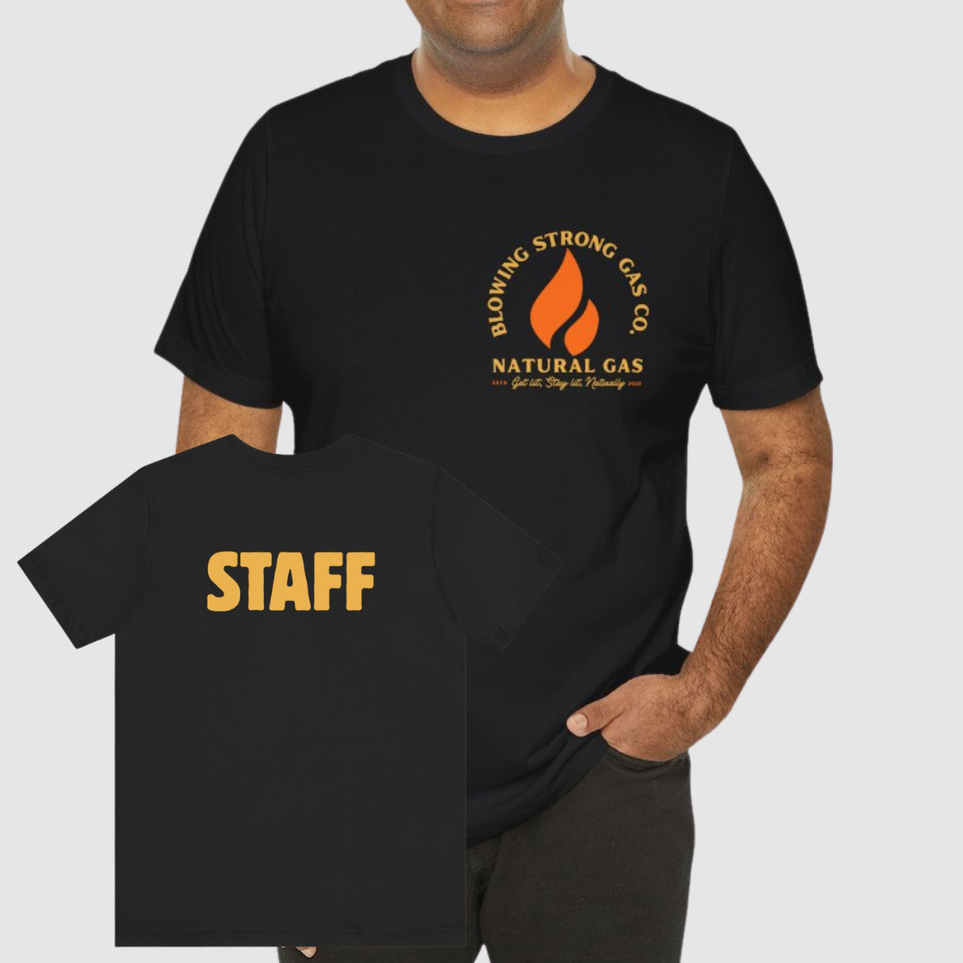 Blowing Strong Gas Company Funny Staff T Shirt