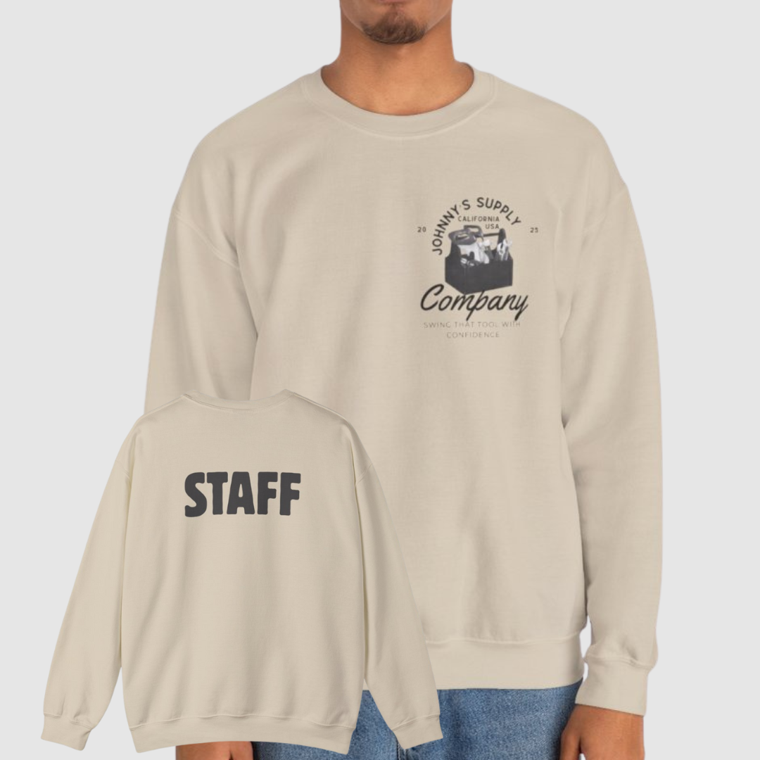 Johnny’s Supply Company Funny Staff Sweatshirt