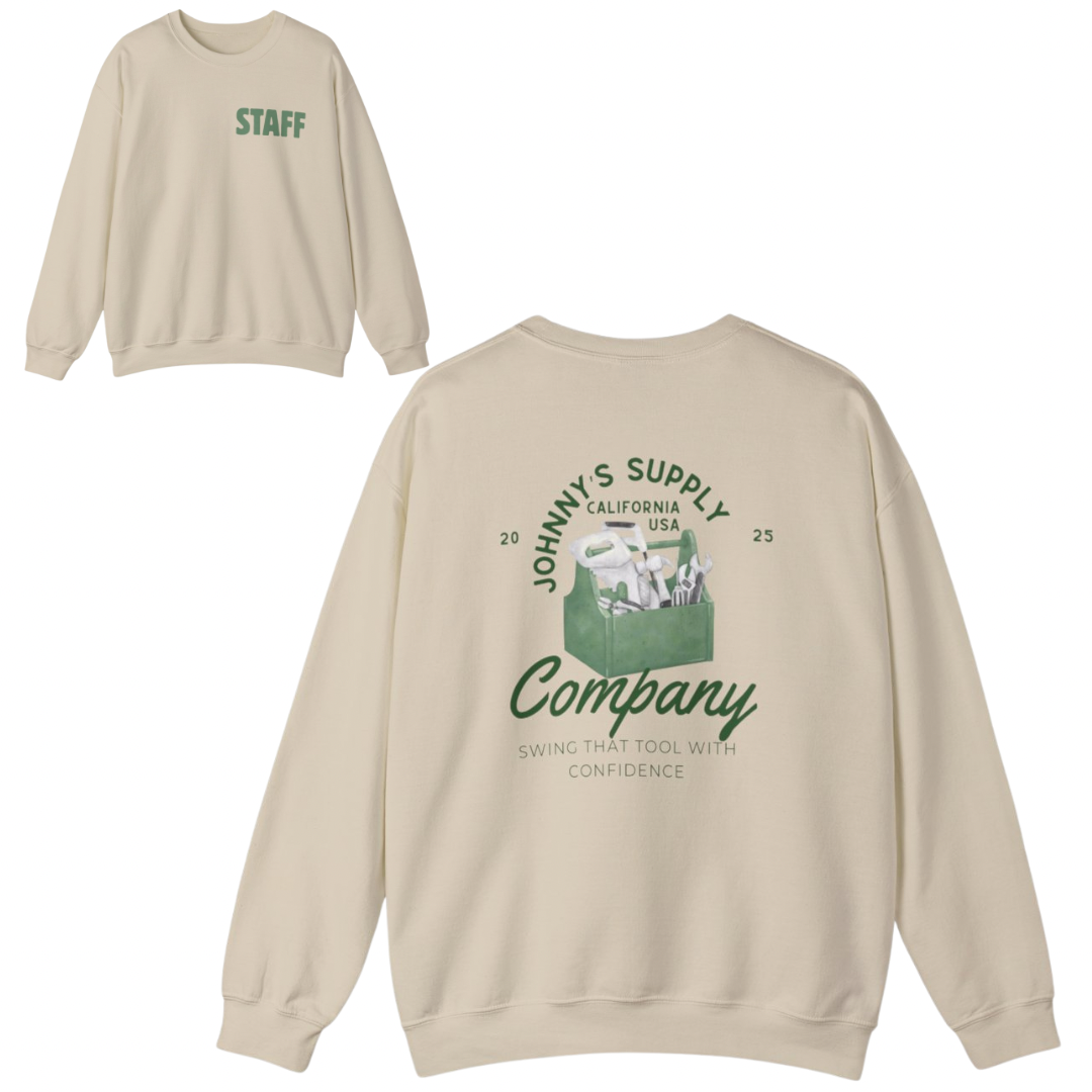 Johnny’s Supply Company Funny Staff Sweatshirt