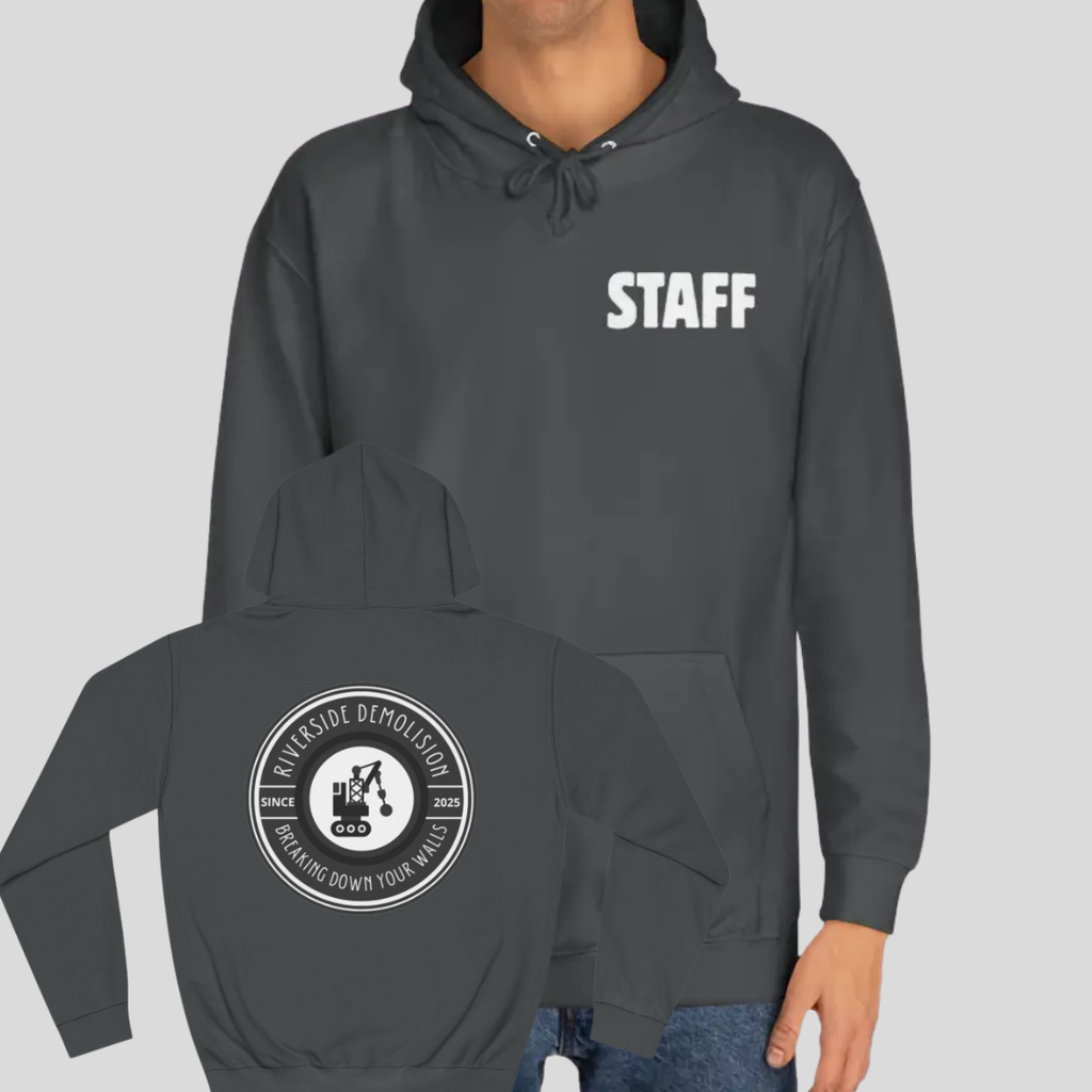 Riverside Demolition Funny Staff Hoodie