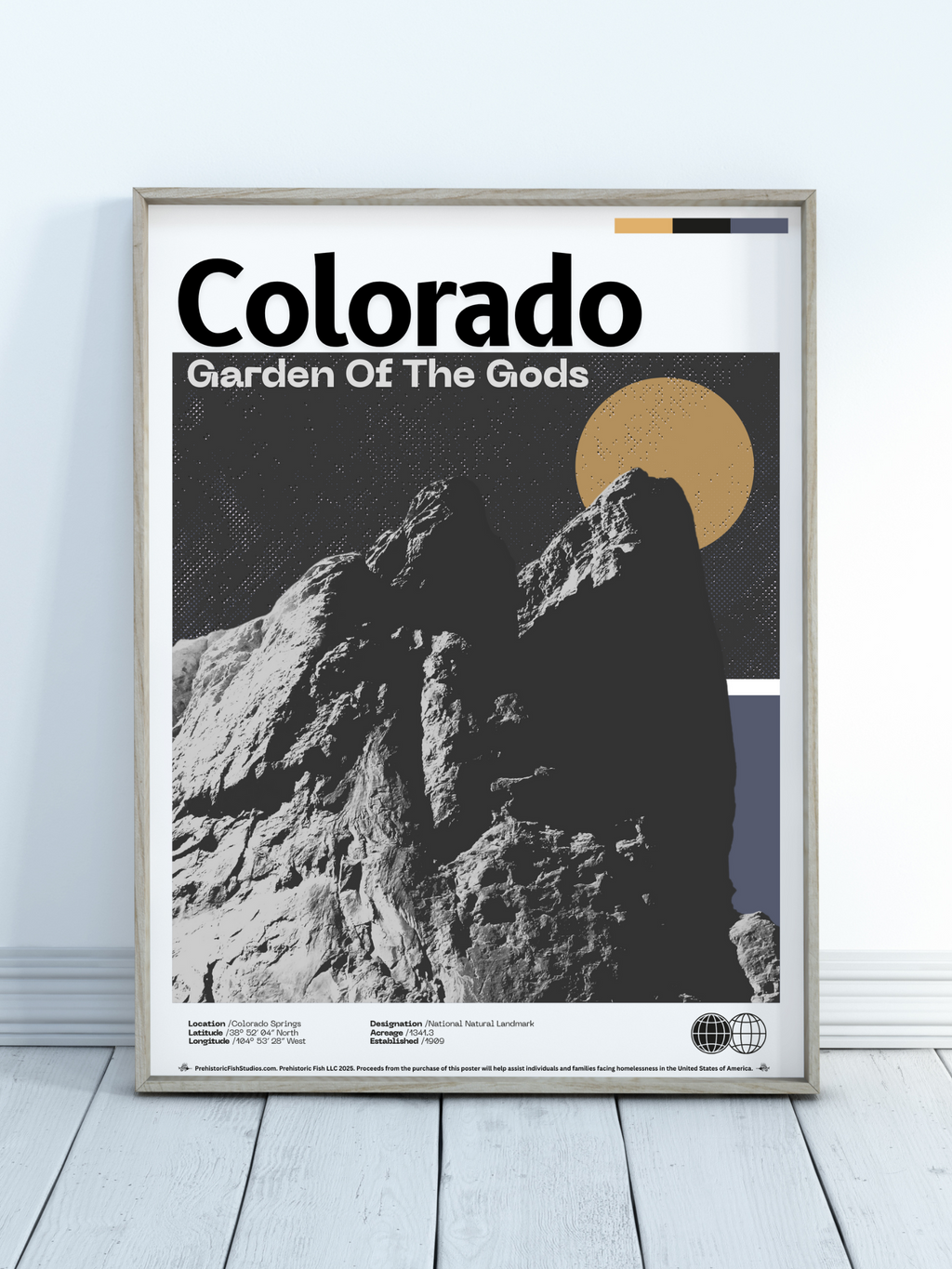 Garden Of The Gods - 18x24 Modern Wall Art Rolled Poster
